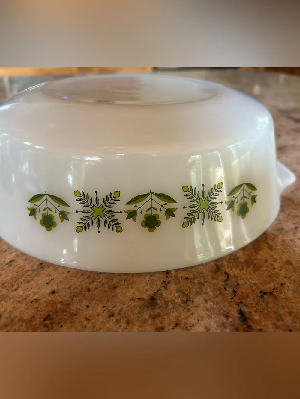 Anchor Hocking Fire King #436 “Meadow Green” 1Qt. Casserole w/molded handles